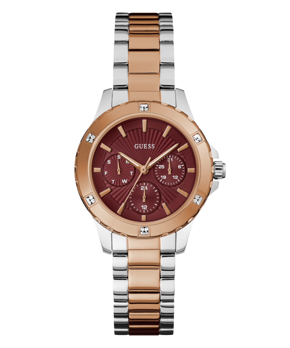 Guess Mist Red Round Dial Quartz Analog Women Watch