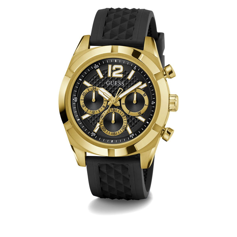 Guess Resistance Black Round Dial Quartz Analog Men Watch Watch Guess