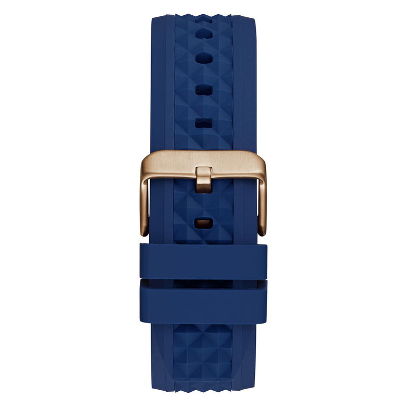 Guess Resistance Blue Round Dial Quartz Analog Men Watch Watch Guess