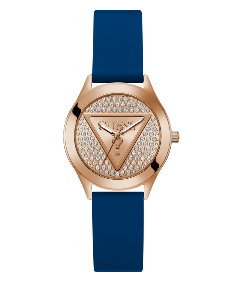 Guess Glitz Plaque Rose gold Round Dial Quartz Analog Women Watch Watch Guess