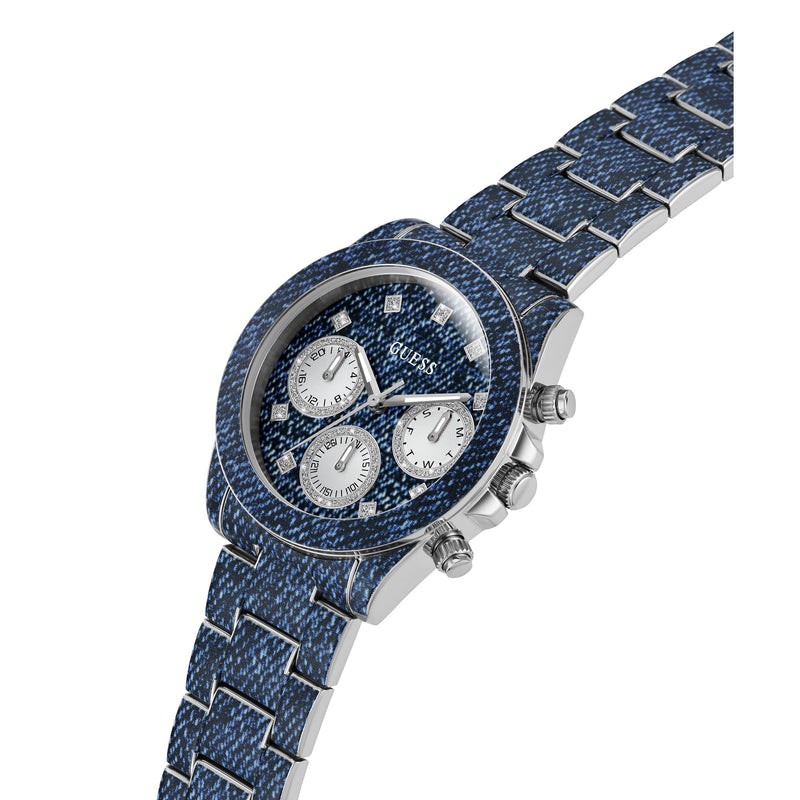 Guess Indigo Blue Round Dial Quartz Analog Women Watch Watch Guess