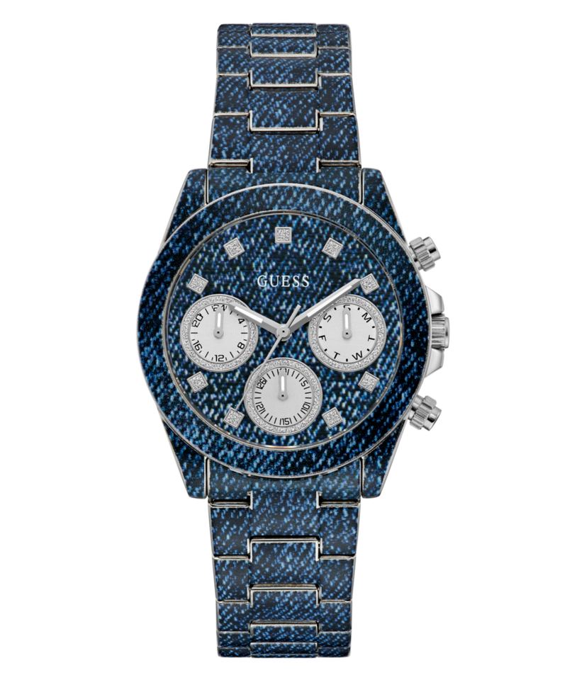 Guess Indigo Blue Round Dial Quartz Analog Women Watch Watch Guess