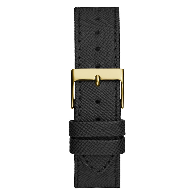 Guess Glaze Leather Black Octogonal Dial Quartz Analog Women Watch Watch Guess