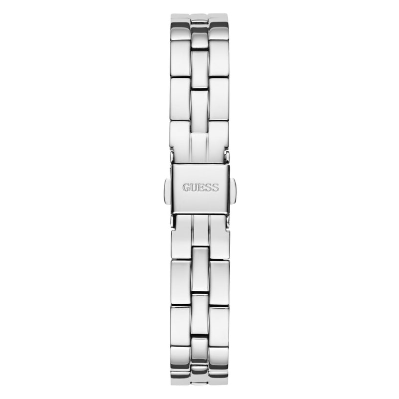 Guess Array Silver Round Dial Quartz Analog Women Watch Watch Guess