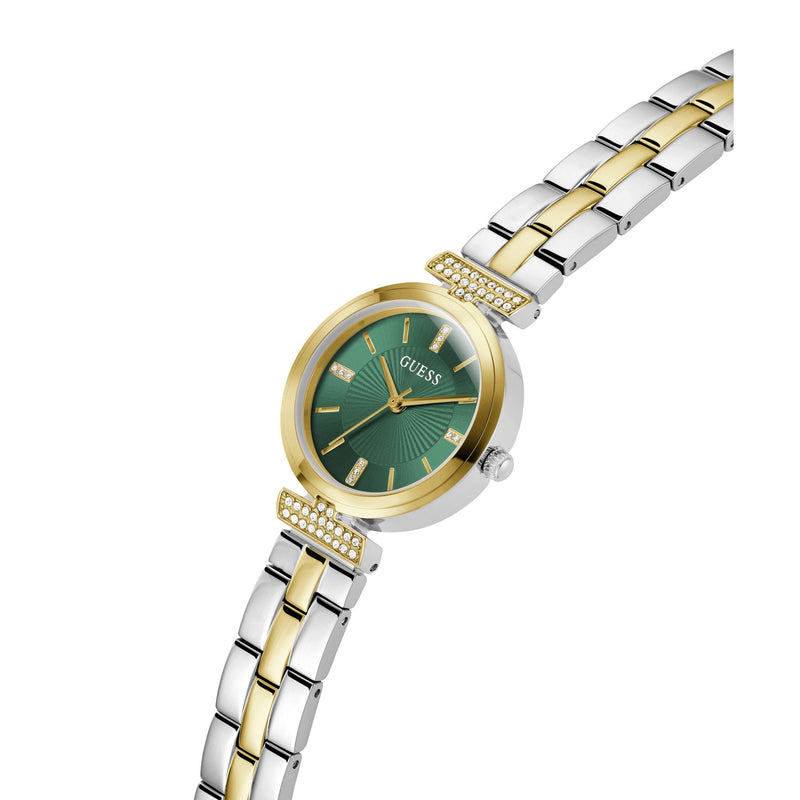Guess Array Green Round Dial Quartz Analog Women Watch Watch Guess