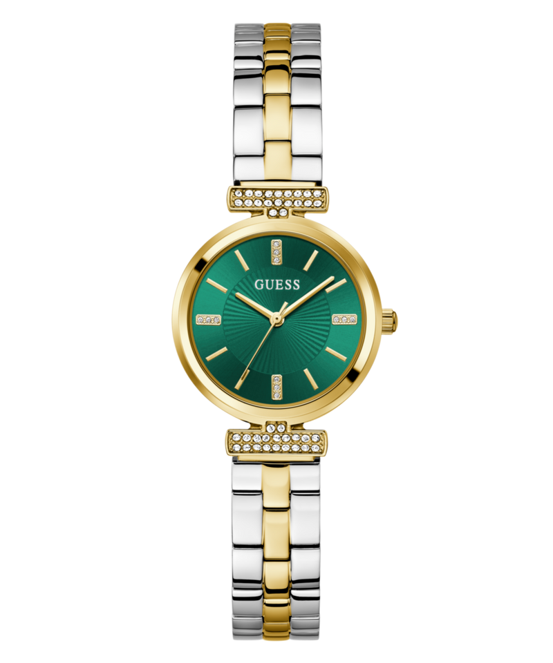 Guess Array Green Round Dial Quartz Analog Women Watch Watch Guess