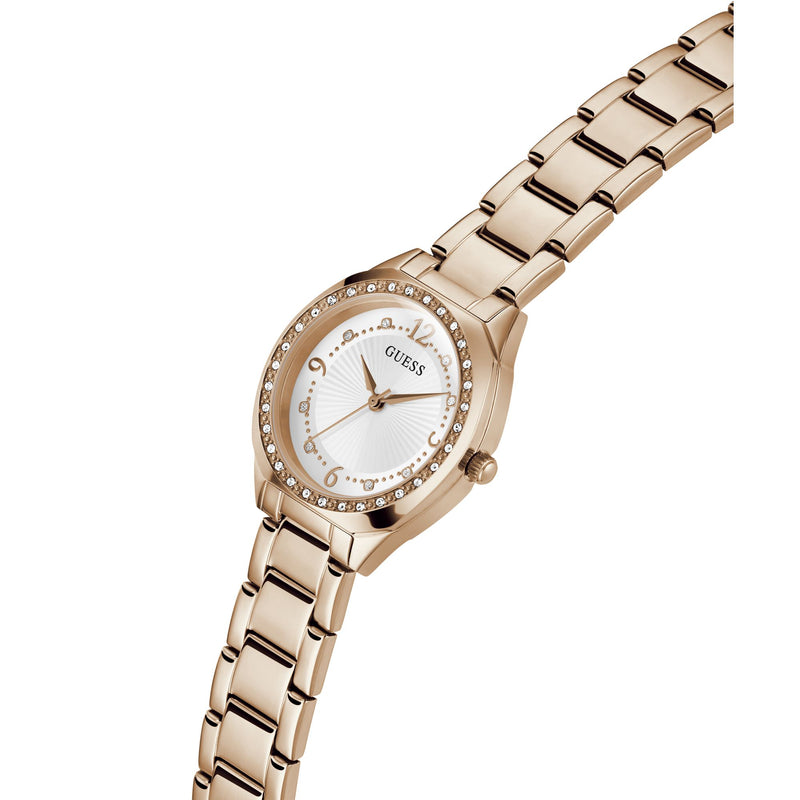 Guess Charlotte White Round Dial Quartz Analog Women Watch Watch Guess