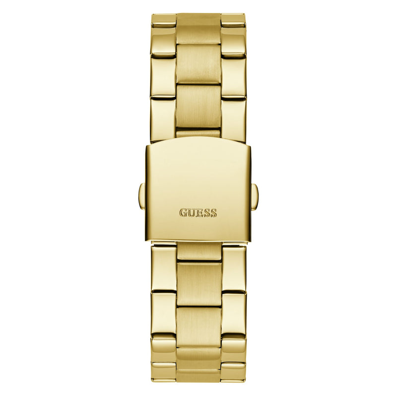 Guess Badge Gold Round Dial Quartz Analog Men Watch Watch Guess