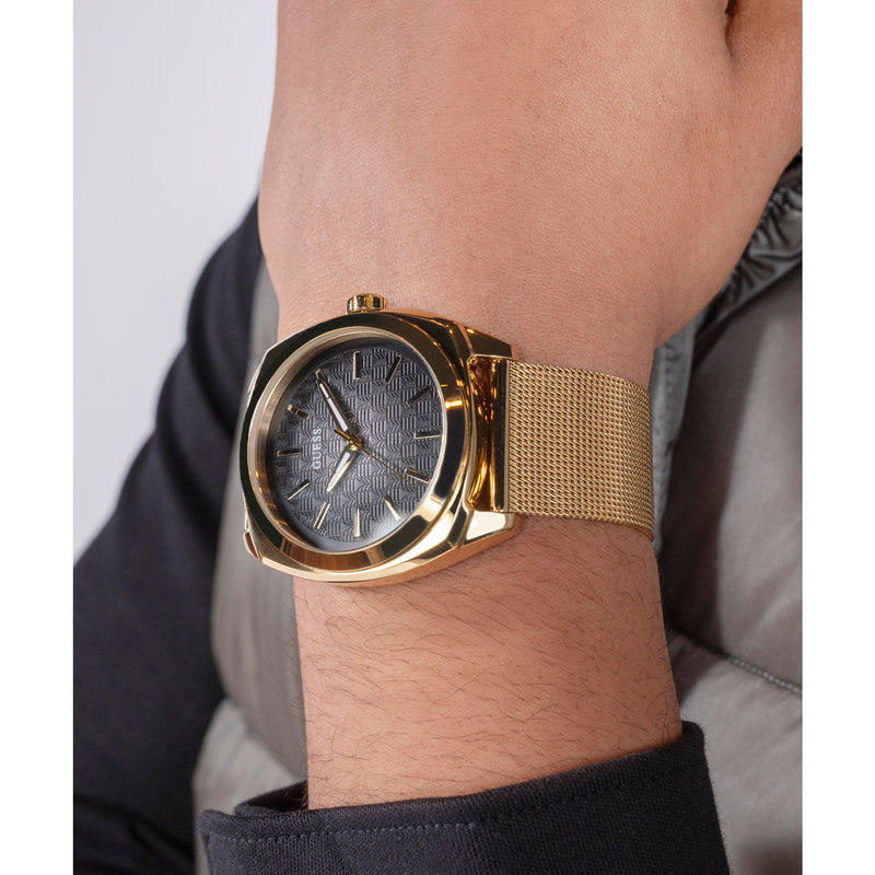 Guess Marshall Black Round Dial Quartz Analog Men Watch Watch Guess
