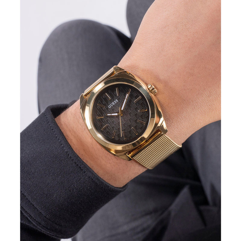 Guess Marshall Black Round Dial Quartz Analog Men Watch Watch Guess