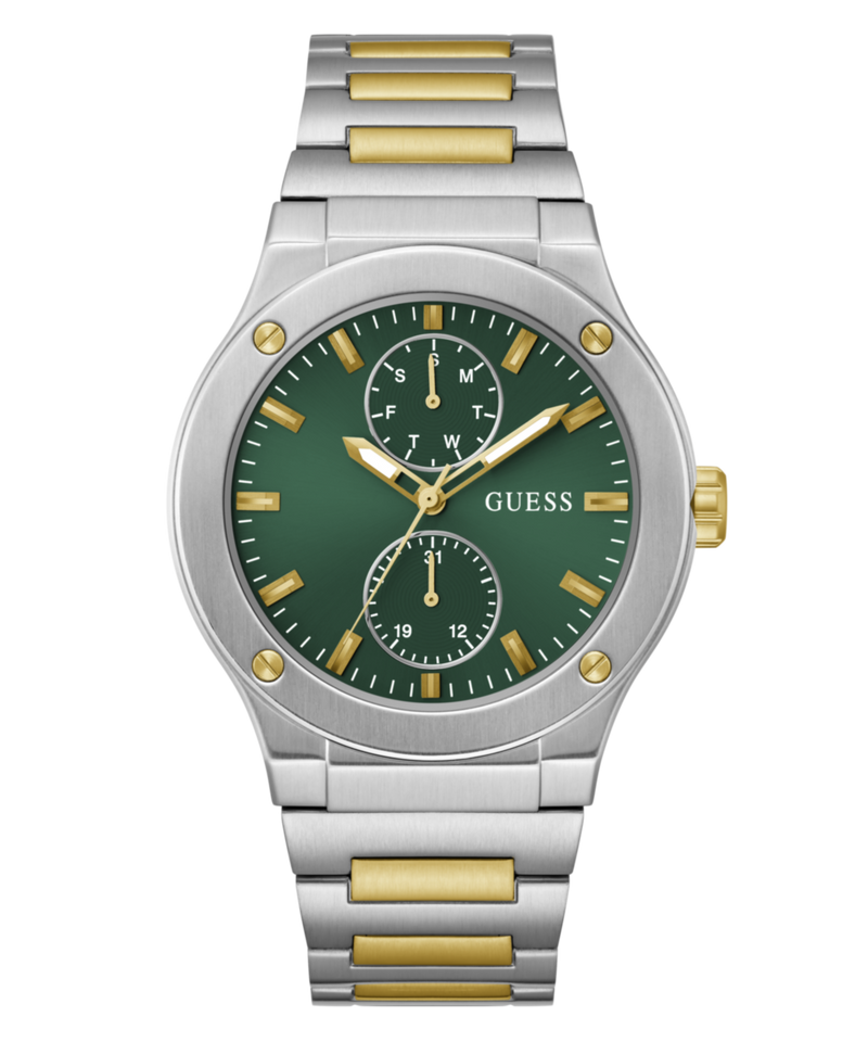 Guess Jet Green Round Dial Quartz Analog Men Watch Watch Guess