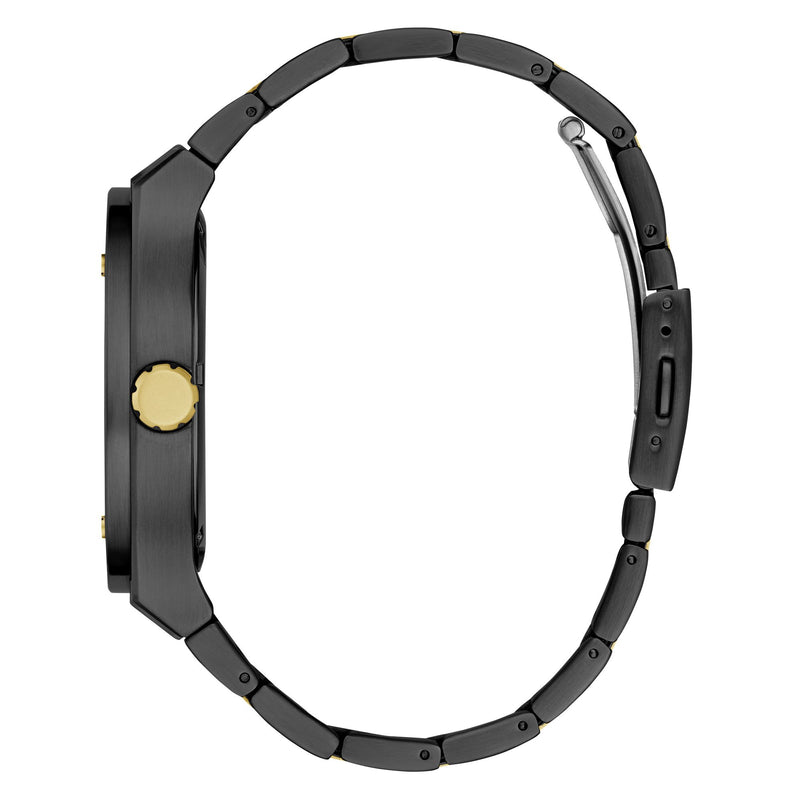 Guess Jet Black Round Dial Quartz Analog Men Watch Watch Guess