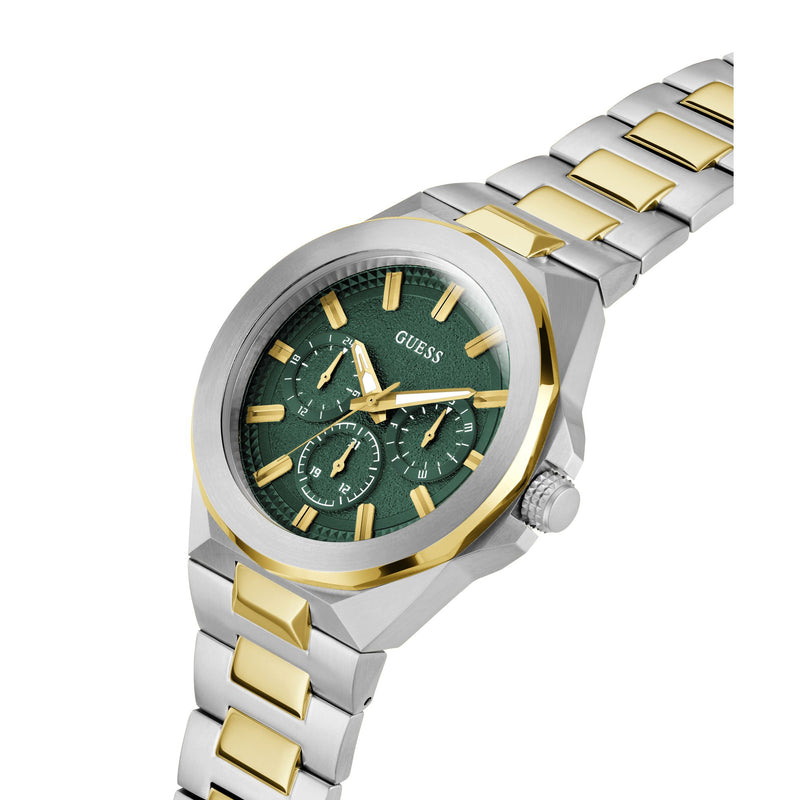 Guess Dashboard Green Round Dial Quartz Analog Men Watch Watch Guess