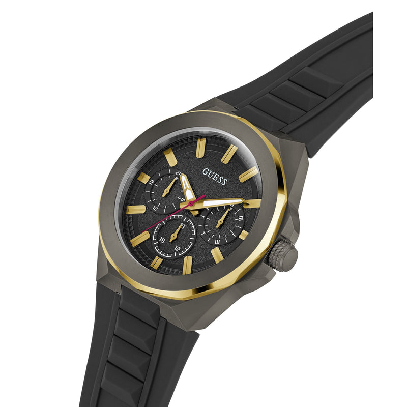 Guess Dashboard Black Round Dial Quartz Analog Men Watch Watch Guess