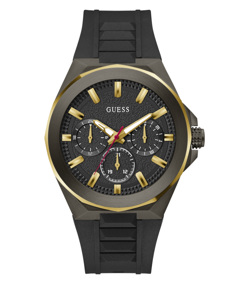 Guess Dashboard Black Round Dial Quartz Analog Men Watch Watch Guess