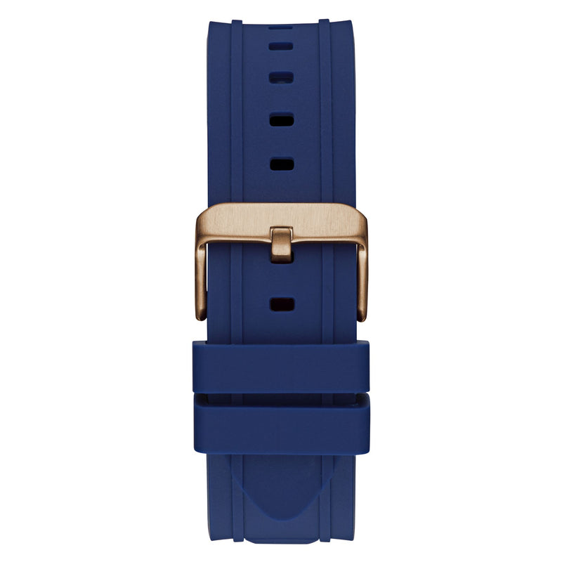 Guess Dashboard Blue Round Dial Quartz Analog Men Watch Watch Guess