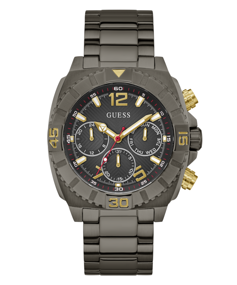 Guess Traction Black Round Dial Quartz Analog Men Watch Watch Guess