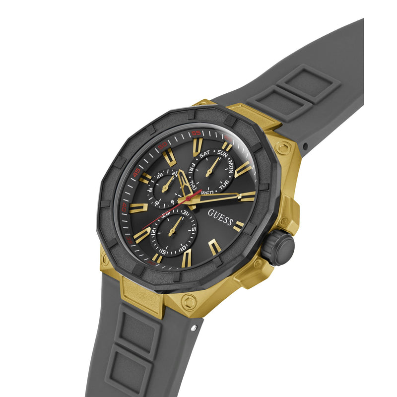Guess R2 Black Round Dial Quartz Analog Men Watch Watch Guess