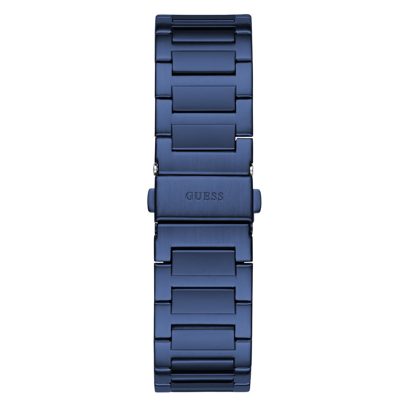 Guess Vinyl Blue Round Dial Quartz Analog Men Watch Watch Guess