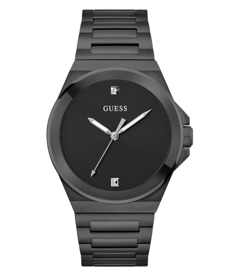 Guess Vinyl Black Round Dial Quartz Analog Men Watch Watch Guess