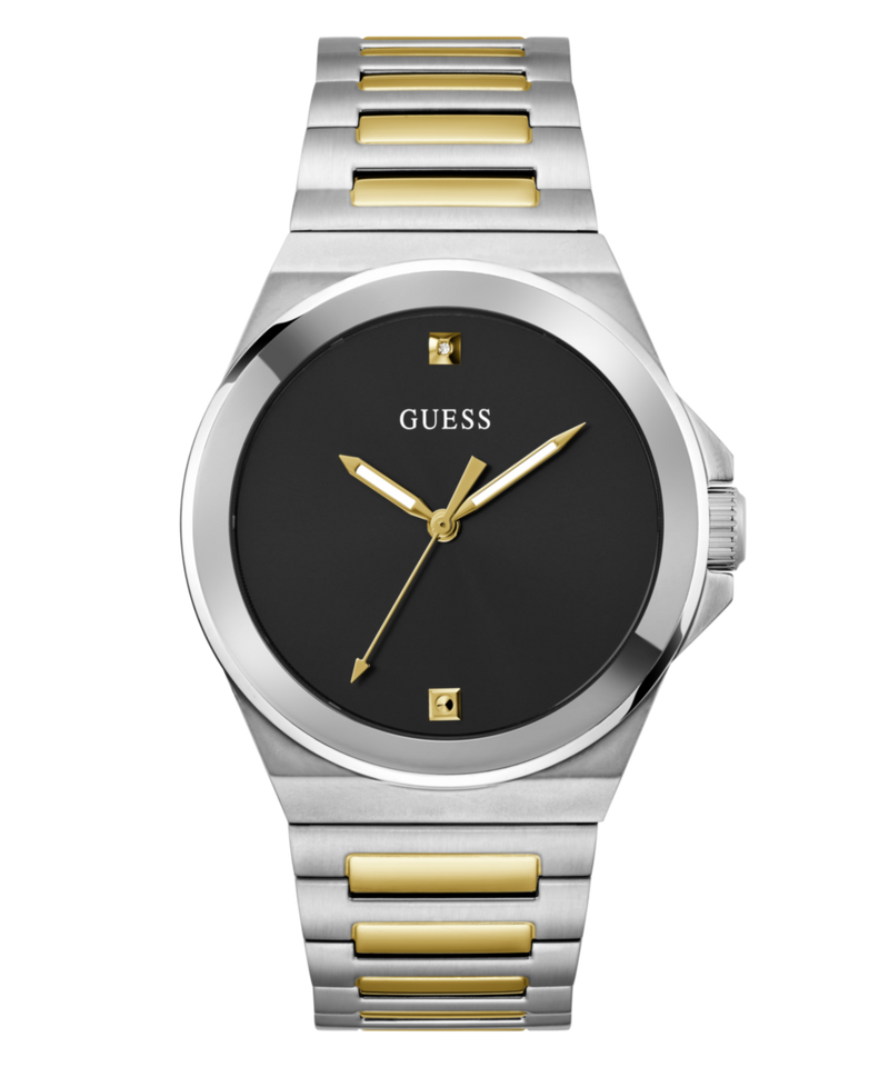 Guess Vinyl Black Round Dial Quartz Analog Men Watch Watch Guess