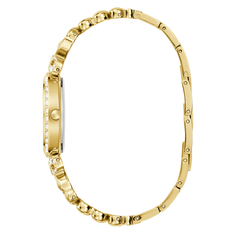 Guess Ribbon Champagne Round Dial Quartz Analog Women Watch Watch Guess