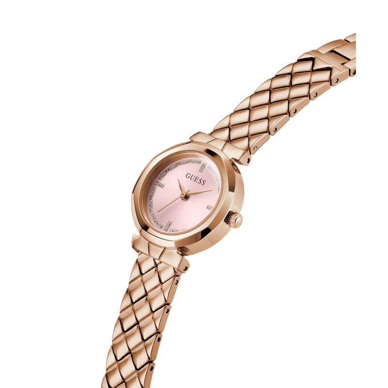 Guess Mini Rumour Pink Round Dial Quartz Analog Women Watch Watch Guess