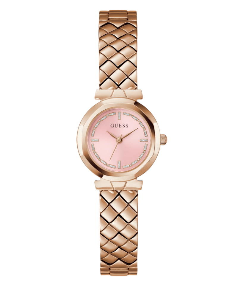 Guess Mini Rumour Pink Round Dial Quartz Analog Women Watch Watch Guess