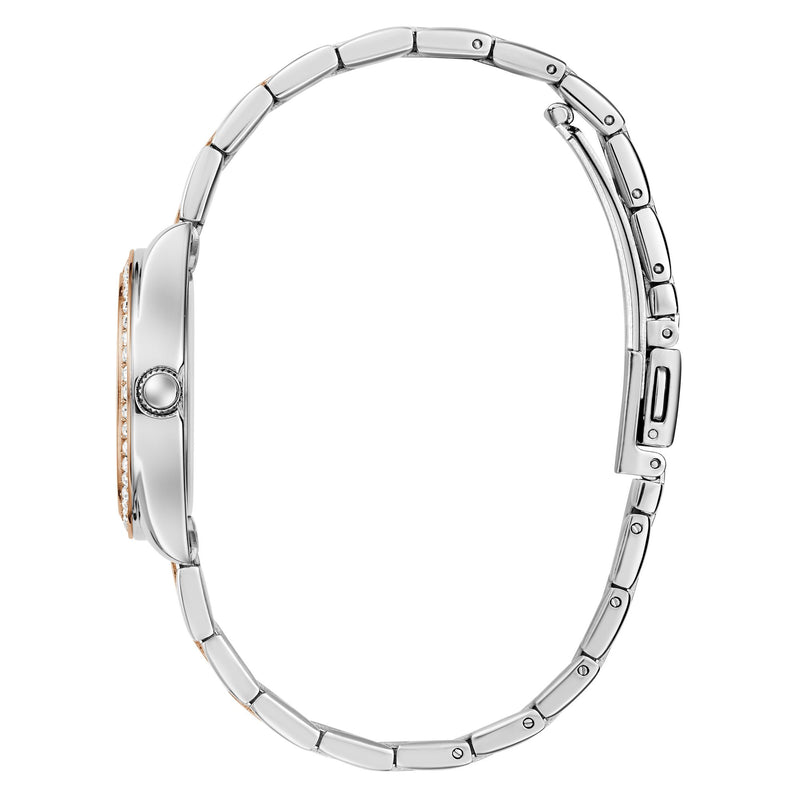 Guess Mini Luna Silver Round Dial Quartz Analog Women Watch Watch Guess