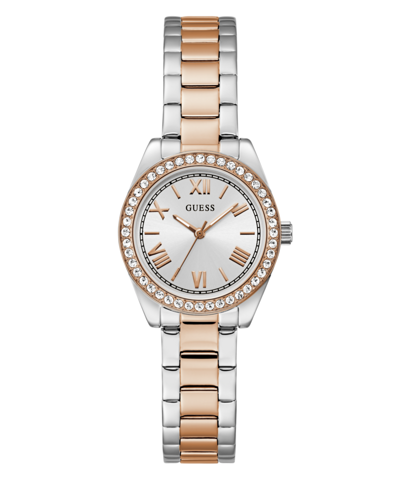 Guess Mini Luna Silver Round Dial Quartz Analog Women Watch Watch Guess