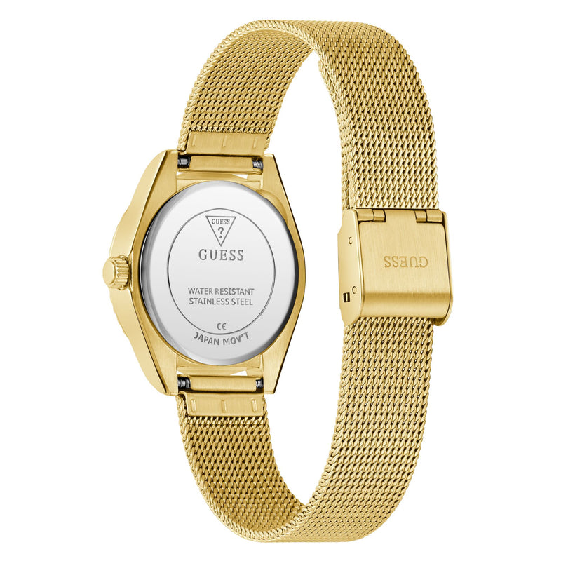 Guess Mini Luna Champagne Round Dial Quartz Analog Women Watch Watch Guess