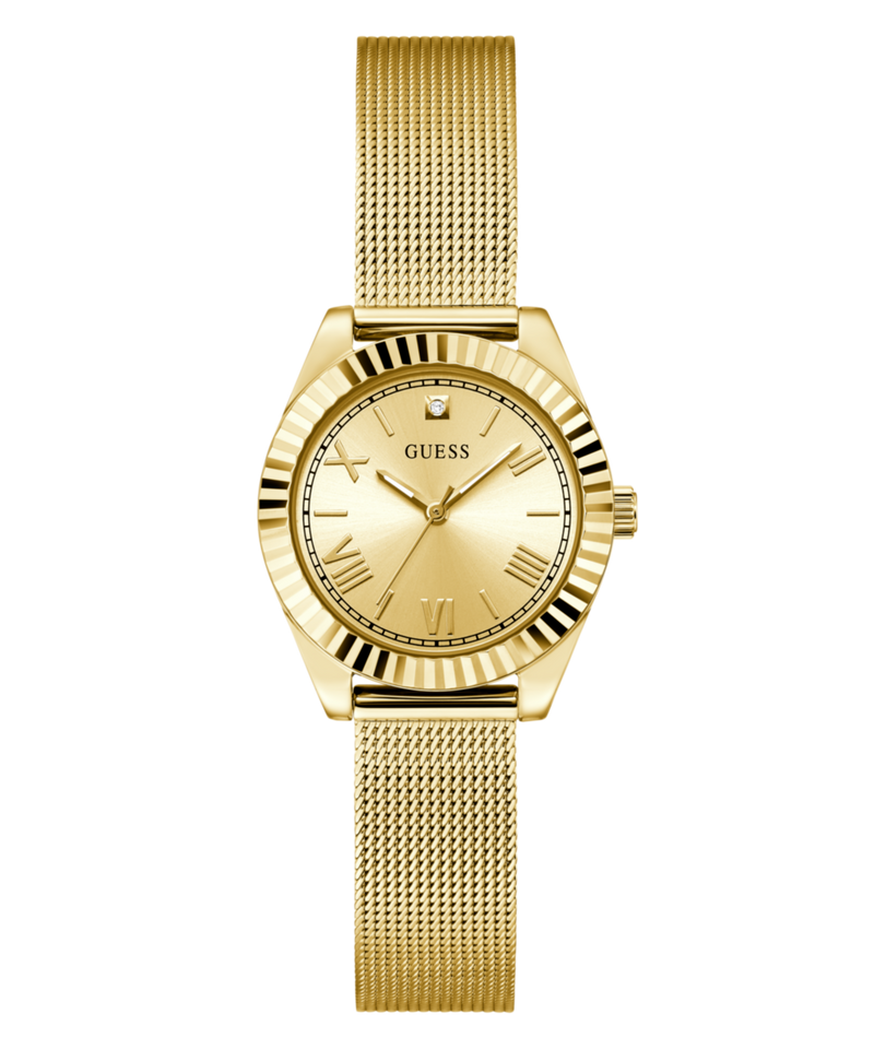 Guess Mini Luna Champagne Round Dial Quartz Analog Women Watch Watch Guess