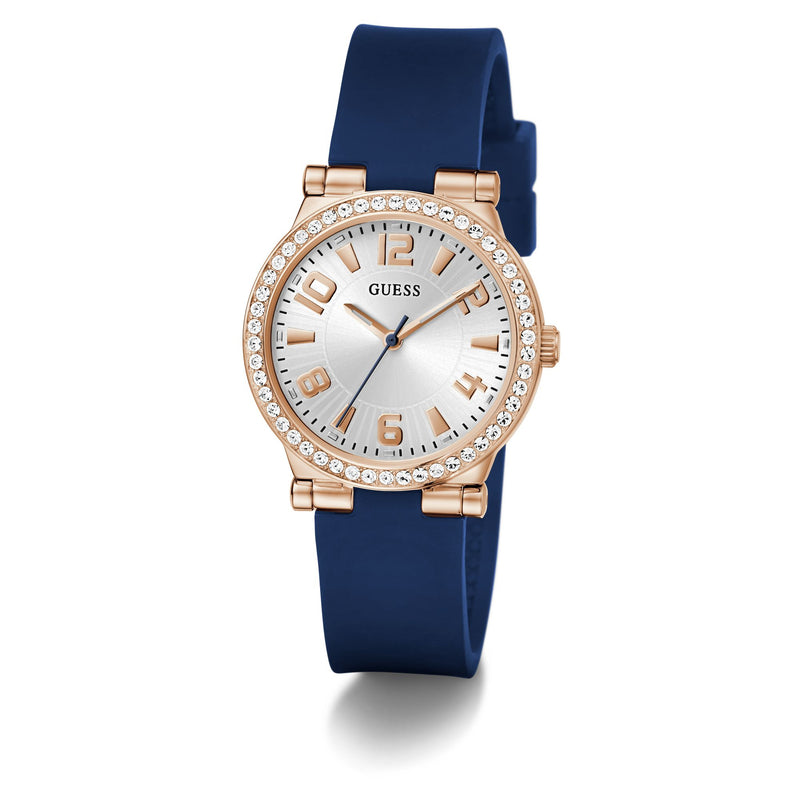 Guess Fawn White Round Dial Quartz Analog Women Watch Watch Guess