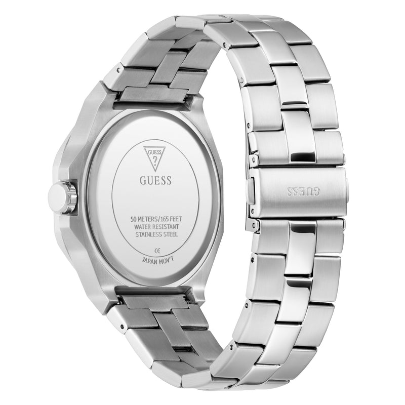 Guess Emperor Grey Round Dial Quartz Analog Men Watch Watch Guess