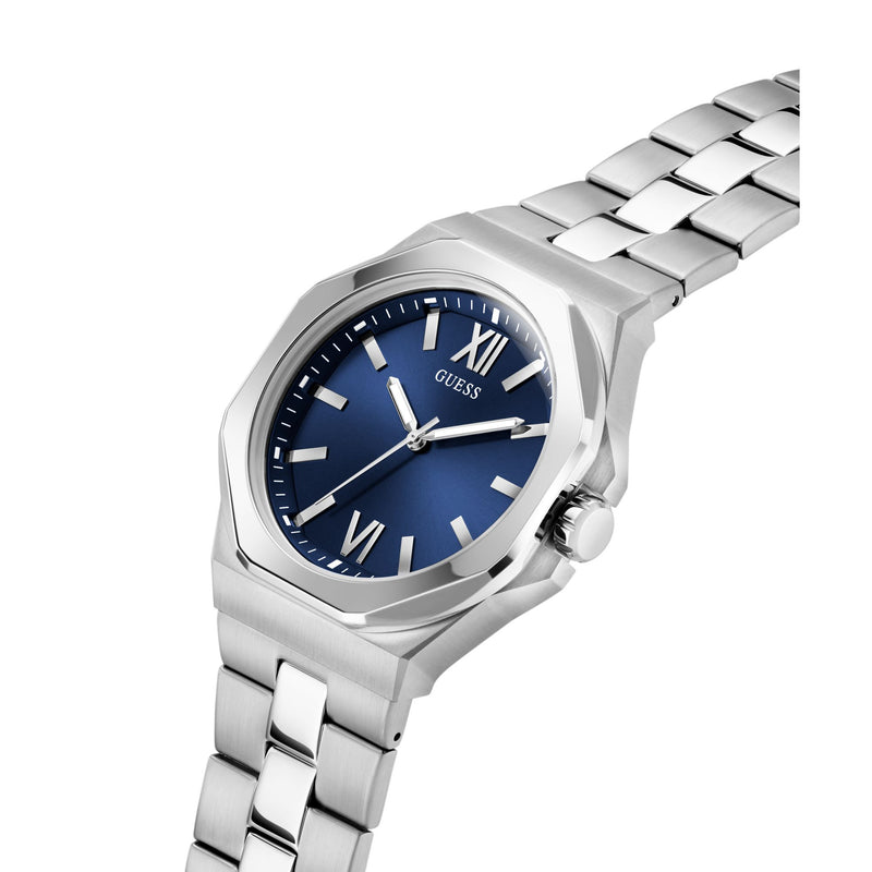Guess Emperor Grey Round Dial Quartz Analog Men Watch Watch Guess