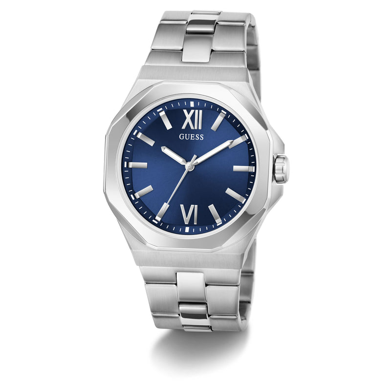 Guess Emperor Grey Round Dial Quartz Analog Men Watch Watch Guess