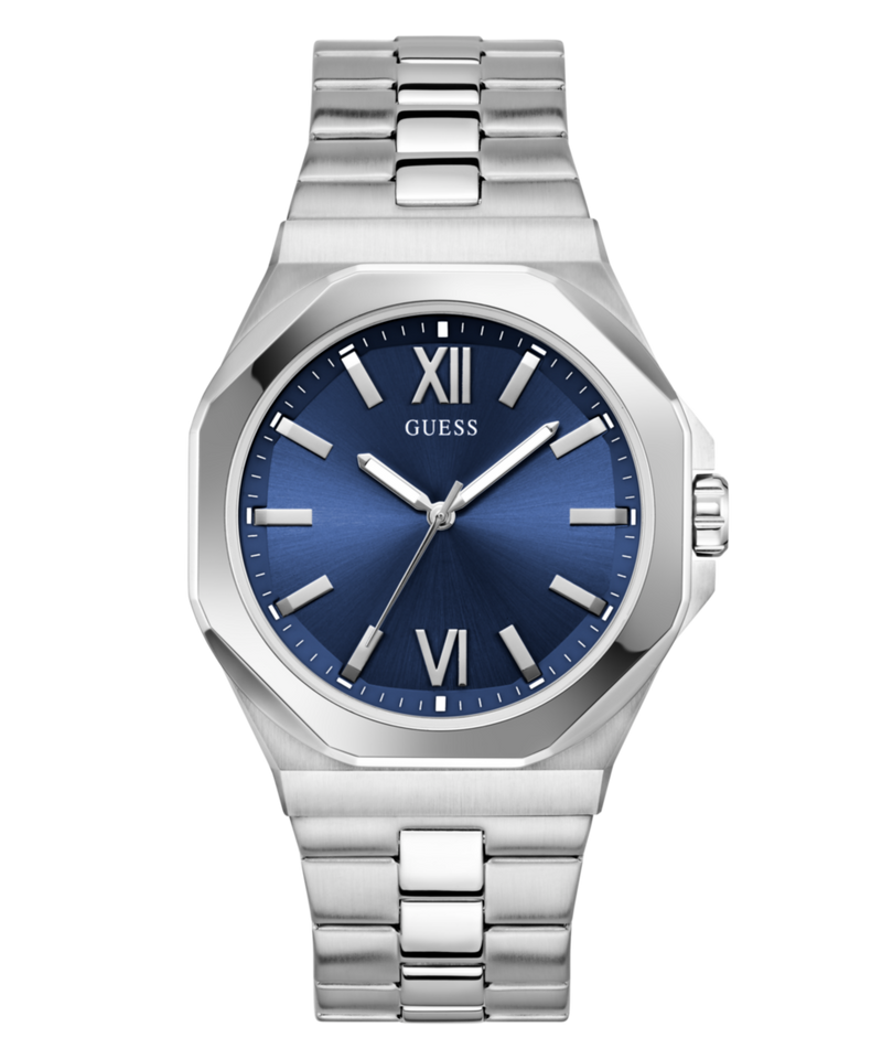 Guess Emperor Grey Round Dial Quartz Analog Men Watch Watch Guess