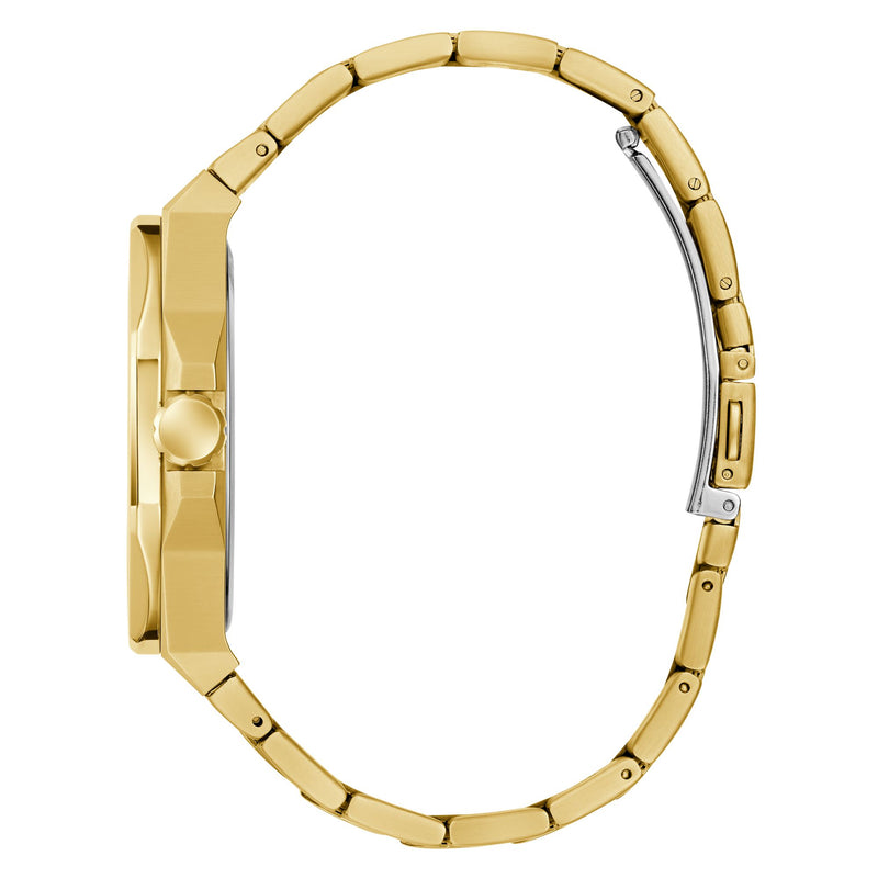 Guess Emperor Champagne Round Dial Quartz Analog Men Watch Watch Guess