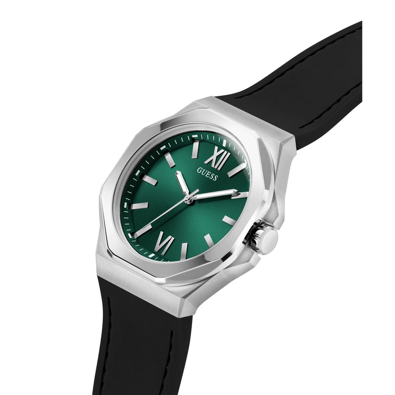 Guess Emperor Green Round Dial Quartz Analog Men Watch Watch Guess