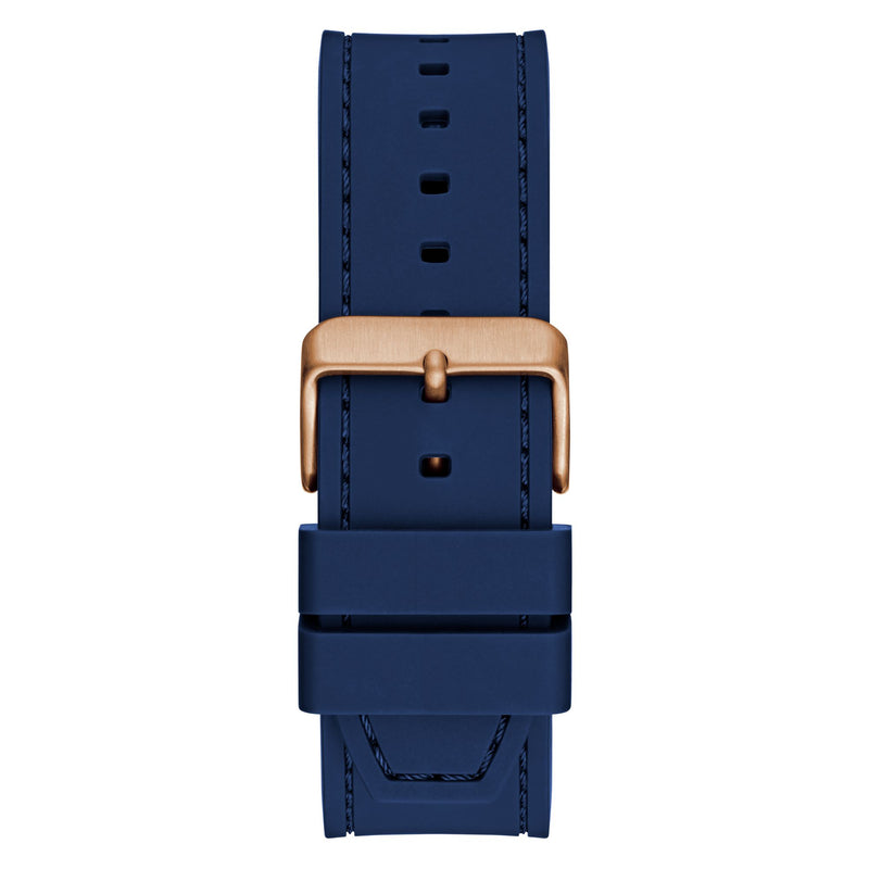 Guess Emperor Blue Round Dial Quartz Analog Men Watch Watch Guess