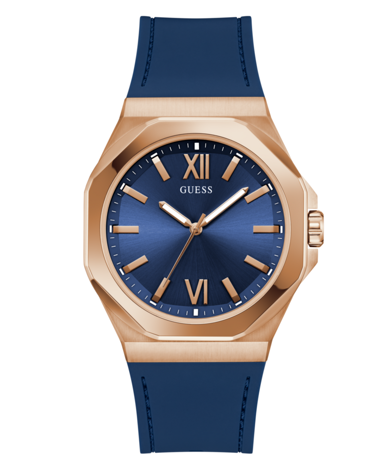 Guess Emperor Blue Round Dial Quartz Analog Men Watch Watch Guess
