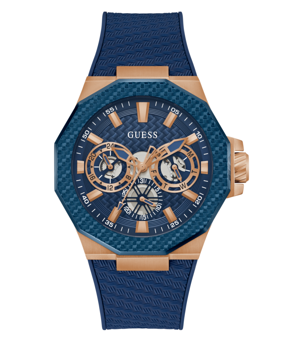Guess Indy Blue Round Dial Quartz Analog Men Watch