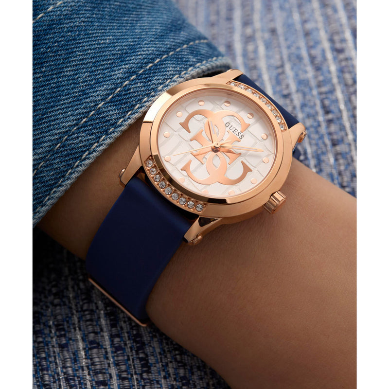 Guess Annette White Round Dial Quartz Analog Women Watch Watch Guess