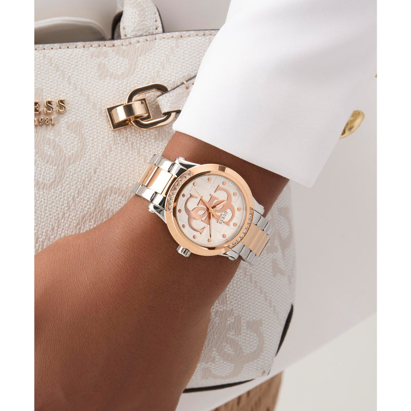 Guess Annette White Round Dial Quartz Analog Women Watch Watch Guess