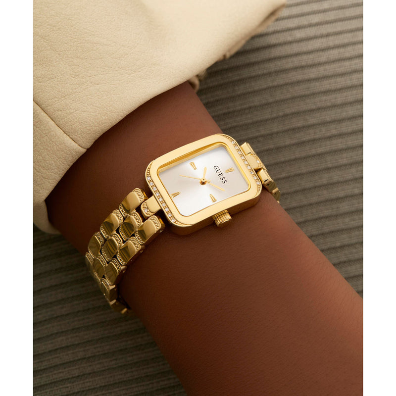 Guess Isla Silver Rectangle Dial Quartz Analog Women Watch Watch Guess