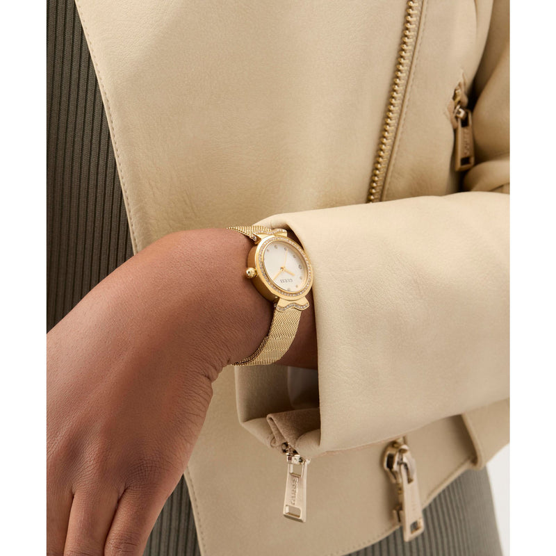 Guess Mermaid White Round Dial Quartz Analog Women Watch Watch Guess