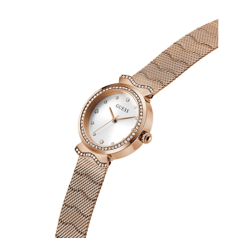 Guess Mermaid White Round Dial Quartz Analog Women Watch Watch Guess