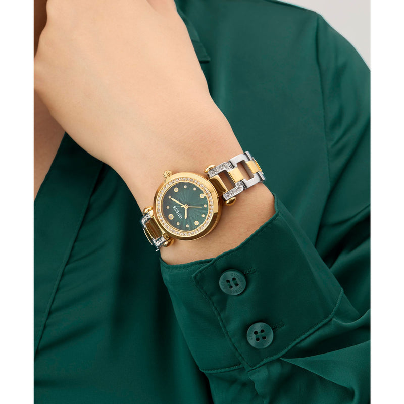 Guess Ginger Green Round Dial Quartz Analog Women Watch Watch Guess