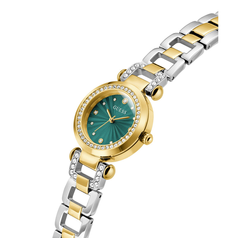 Guess Ginger Green Round Dial Quartz Analog Women Watch Watch Guess