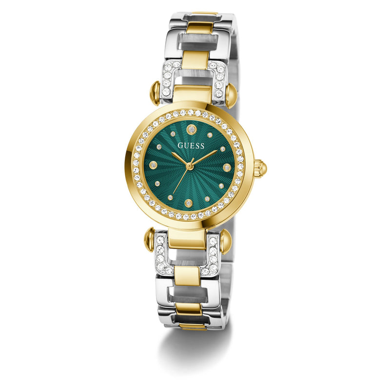 Guess Ginger Green Round Dial Quartz Analog Women Watch Watch Guess